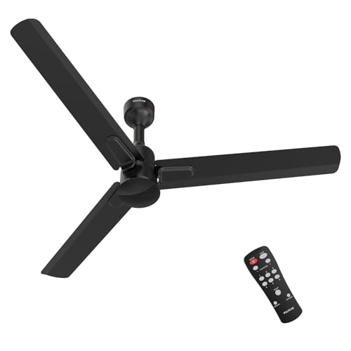 Polycab Silencio Mini DLX 1200mm 5-Star Advanced BLDC,Remote Ceiling fan for home|High Air Delivery, 25 Speed Setting, Sleep Mode, Reverse Rotation |3