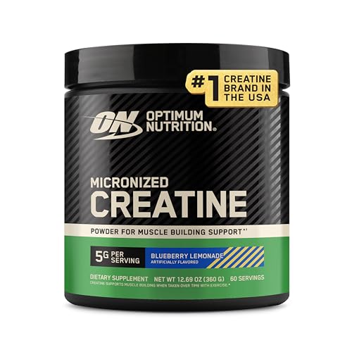 Optimum Nutrition Creatine Blueberry Lemonade - 360g Suplemento Alimentar com 5g de Creatina por Dose