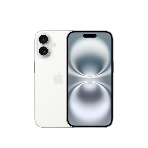 iPhone 16 128 GB: 5G Mobile Phone with Camera Control, A18 Chip and a Big Boost in Battery Life. Works with AirPods; White