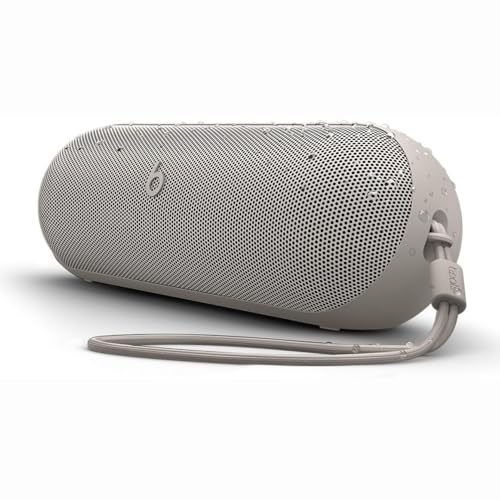 Beats Pill x Kim Kardashian - Wireless Bluetooth Speaker and Portable Charger via USB-C - Up to 24 Hours Battery Life, IP67 Water Resistant, Apple & Android Compatible, Built-in Mic – Light Gray