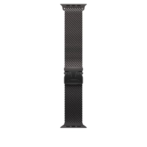 Apple Watch Band - Milanese Loop (49mm) - Black - Medium