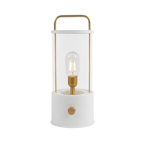 (-22%) Idena 50126 - LED Campinglaterne in Weiß, Lampe für Innen- und Außen, Wiederaufladbar und dimmbar, ca. 35 cm, tragbare Leuchte