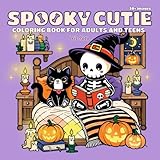 Spooky Cutie Coloring Book for Adults and Teens: Featuring Adorable Cozy Creepy Creatures & Funny Animals with Easy Designs for Stress Relief and ... Touchy (Spooky - Cute - Easy Coloring)