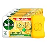 Dettol Lime Fresh Bathing Soap Bar150gmPack of 5 at Rs231