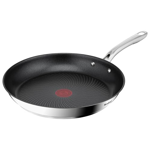 (-32%) Tefal Infinite Pfanne Induktion 30 cm, Bratpfanne mit Antihaftversiegelung, Thermo-Signal bei idealer Brattemperatur, einfache Reinigung, für alle Herdarten geeignet, Premium-Edelstahl, H81507