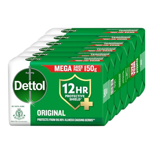 Original Bathing Soap Bar with 12hr Germ protection (900gm) | Kills 99.99% Germs, 150g (Pack of 6)