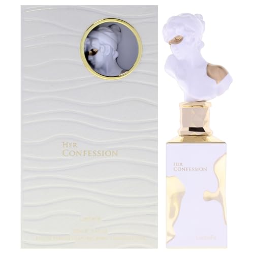Lattafa Her Confession - Vanilla, Floral, Amber, Musk - Eau de Parfum Long-Lasting Fragrance for Women, 3.40 Ounce / 100 ml