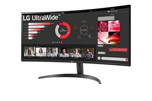(-33%) LG UltraWide™ 34WR50QK-B 34 Zoll 21:9 Curved UWQHD VA Monitor, 100Hz, HDR10, 99% sRGB, 2X HDMI 2.0, 1x DisplayPort 1.4, Schwarz