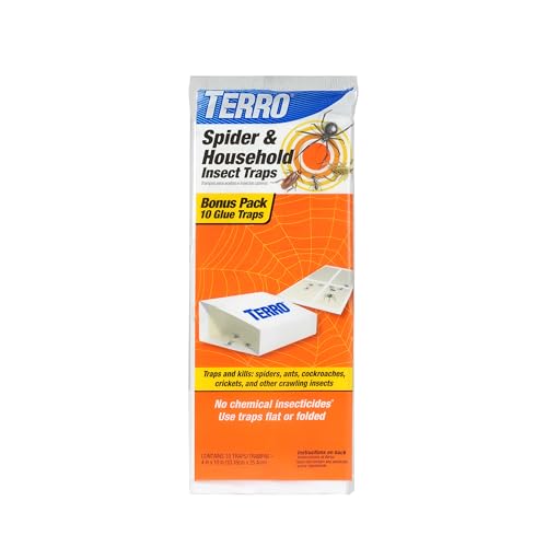 TERRO Spider & Insect Trap T3206-10 - Pack of 10 Insect Traps