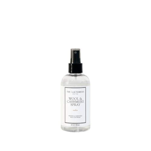 The Laundress Wool and Cashmere Fabric Spray, Wool Dewrinkle Spray, Upholstery and Linen Spray, Fabric Refresher, Cedar Scent, 8 Fl Oz