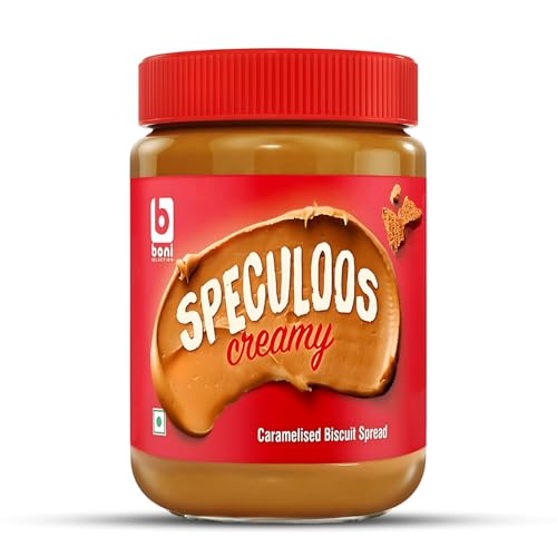 Boni Speculoos Creamy Biscuit Spread – 400g | Caramelised Biscuit Spread | Made in Belgium | Vegan | For Bread & Snacks (Pack of 1)