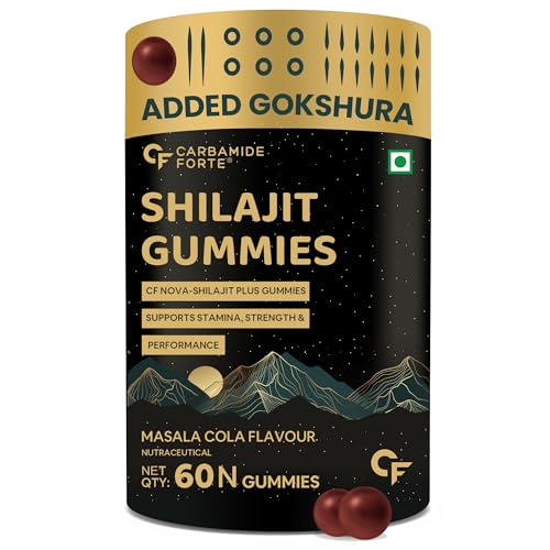 Shilajit Gummies For Men With Swarna Bhasma,Gokshura,Ashwagandha | Himalayan Shilajit For Men | Shilajeet Original | Shilajeet Gummies | 60 Veg Gummie