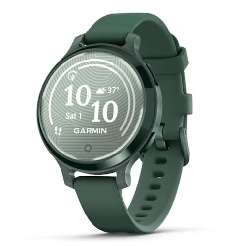 Garmin Lily® 2 Active, Small and Stylish Smartwatch, Built-in GPS, Hidden Display, Patterned Lens, Up to 9 Days Battery Life, Jasper Green with Jasper Green Silicone Band