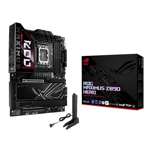 ASUS ROG Maximus Z890 Hero Intel® Z890 LGA 1851 ATX Motherboard, Advanced AI PC-Ready, 22+2+1+2 Stages
