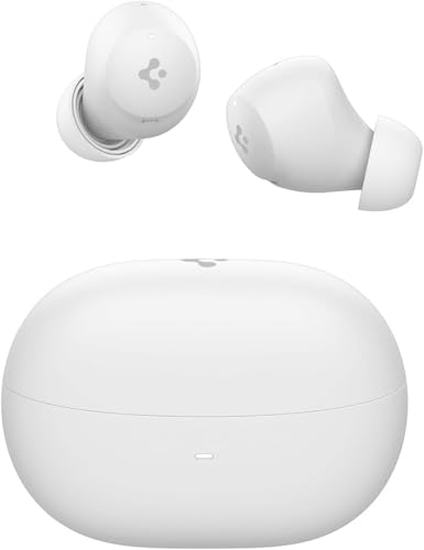 (-70%) Spigen Audio True Wireless SA-TW P10 kabellose In-Ear Ohrhörer mit 30 Stunden Spielzeit, bis zu 40dB 4 Multi-Mode ANC Pro, EQ-Anpassung, 6 Mikrofone, Gaming-Modus, 10mm Treiber, IPX4 - Weiß