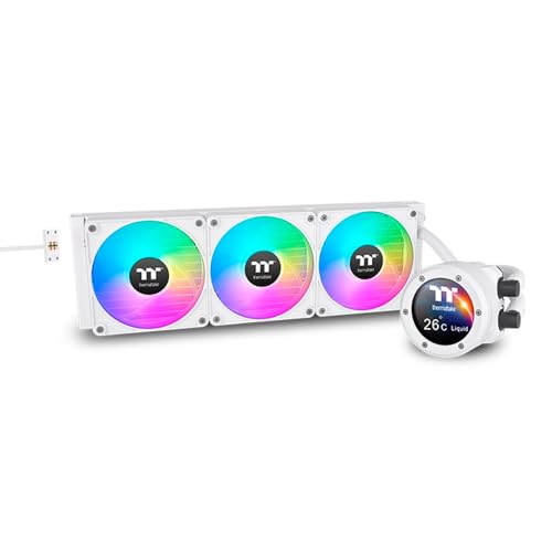 ⚡ BLITZDEAL (-30%) Thermaltake | TH360 V2 Ultra EX Snow ARGB | 360mm AIO CPU Wasserkühlung | 2,1" TFT-LCD (480x480) | MagForce 2.0 Quick Connect | 3x CT120 EX ARGB Sync PWM | sehr leise | Intel LGA1851/1700 & AMD AM5