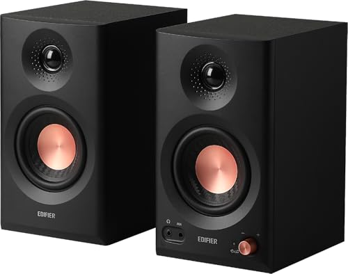 Edifier MR3 Powered Studio Monitor Speakers, Hi-Res Audio Certified Bluetooth V5.4 Active Bookshelf Loudspeakers, 2.0 Co