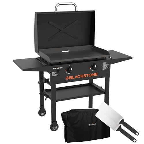 Blackstone 2450AZ 28" Omnivore Griddle Bundle with Soft Cover and Two Spatulas