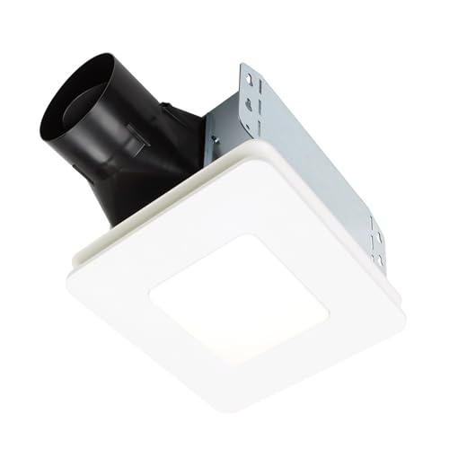 Broan-NuTone Bathroom Exhaust Fan with LED Light, Easy Install, 60 CFM, 0.9 Sones, Energy Star