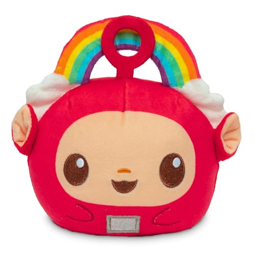 TeeTurtle Reversible Teletubbies Po 4-Inch Two-Sided Flip Plush Toy with Embroidered Details - Cute Mini Collectible Plu