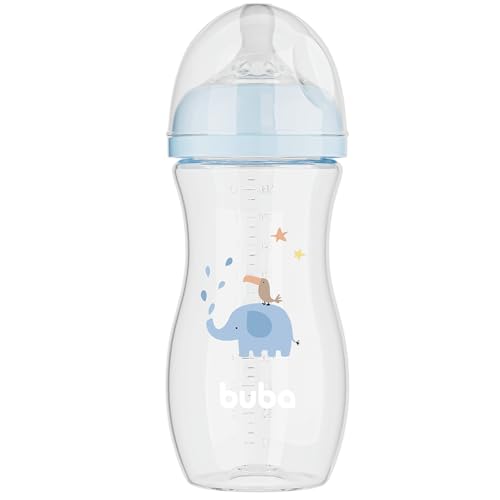 Kit 3 mamadeira easy flow anticólica 120 270 330ml rosa elefante Buba