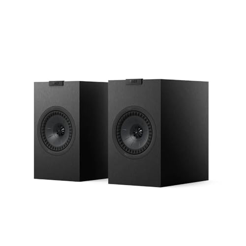 KEF Q1 Meta Bookshelf Speaker (Black, Pair)