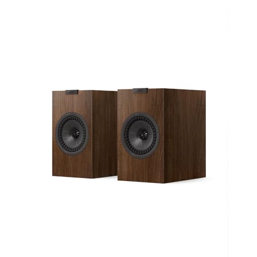 KEF Q1 Meta Bookshelf Speaker (Walnut, Pair)
