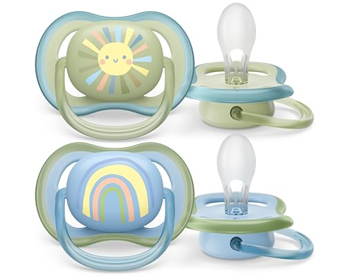 Chupeta Ultra Air Noturna 6-18m Azul/verde - Dupla - Philips