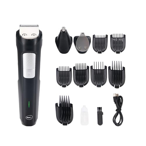 Pigeon 3 In 1 Multi-purpose Grooming Kit for Men | Trimmer, Shaver, Nose & Ear Trimmer | Stainless Steel Blade | USB Type C Charging | 120 Min Runtime
