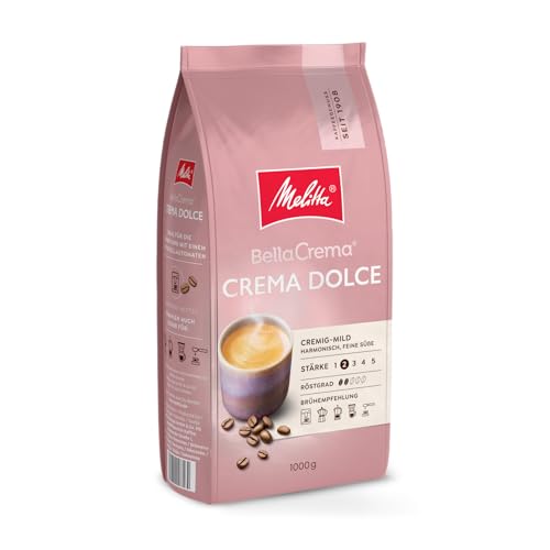 (-31%) Melitta BellaCrema Crema Dolce, Kaffeebohnen, Stärke 2/5, 1KG