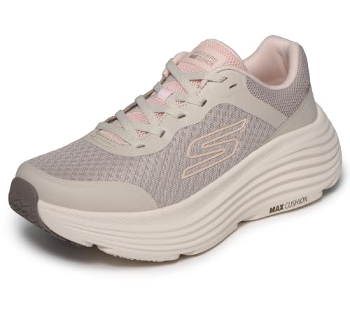 🔥 STARKER PREIS (-42%) Skechers Damen Max Cushioning Endeavour Canova Turnschuhe, Natural Synthetic Trim, 37.5 EU