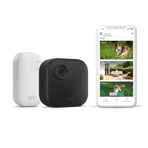 ⚡ BLITZDEAL (-68%) Blink-Kamera Outdoor 4 | Kabellose intelligente HD-Sicherheitskamera, zwei Jahre Batterielaufzeit, funktioniert mit Alexa | 1-Kamera-System mit enthaltenem Sync Module Core | IP65