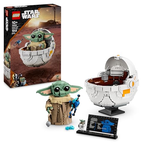 (-40%) LEGO Star Wars 75403 Grogu in Seiner Repulsorwiege aus The Mandalorian - Minifigur zum Sammeln - Modell zum Bauen, Spielen und Ausstellen - Wohn-Deko - Geschenk für Jungen und Mädchen ab 10 Jahren