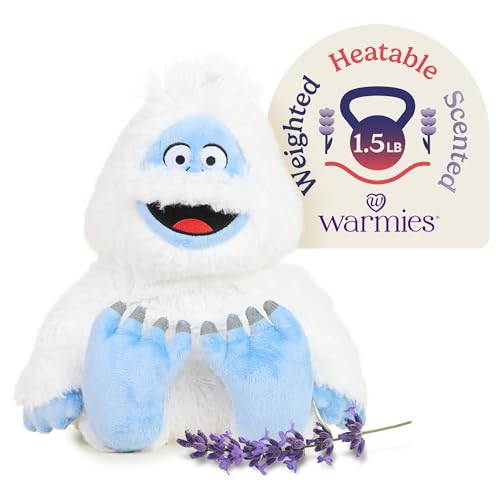 warmies Microwavable & Weighted Stuffed Animals, Bumble - Heated Stuffed Animal Plushie for Warmth & Comfort - Cute Soft Plush Toys for Adults & Children (Boys, Girls, Babies & Toddlers)