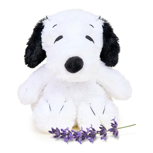 warmies Microwavable & Weighted Stuffed Animals, Snoopy - Heated Stuffed Animal Plushie for Warmth & Comfort - Cute Soft Plush Toys for Adults & Children (Boys, Girls, Babies & Toddlers)