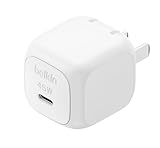 Belkin Cubic Charger 45W 充電器 USB-C PD3.2 高速充電対応 PPS対応 iPad/iPhone 17,16～12対応/Androidスマホ・タブレット各種対応 旅行や出張に最適 折り畳みプラグ PSE認証 ホワイト WCA013qcWH