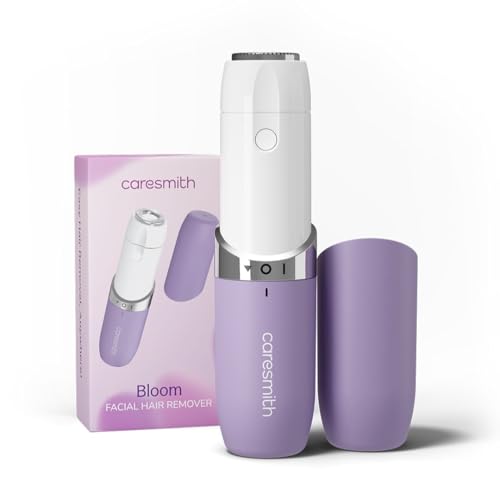CARESMITH Bloom Facial Shaver | Trimmer For Woman | Upper Lip, Chin & Cheeks | Facial Hair Removal Machine | Hypoallergenic Blades | 1 AA Battery Incl