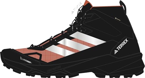 ⚡ BLITZDEAL (-44%) adidas Herren Terrex Skychaser AX5 Mid Gore-TEX Climawarm+ Hiking Shoes, core Black/Silver met./semi Impact orange, 40 2/3 EU