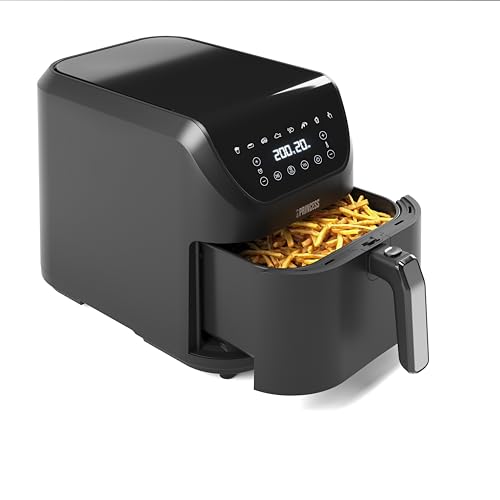 (-44%) Princess SlimFry Heißluftfritteuse - Platzsparendes Design - BPA-frei - 8 L - 8 Programme - Einstellbare Temperatur & Timer - 2.000 W - 182256, Schwarz