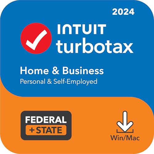 TurboTax Home & Business 2024 Tax Software, Federal & State [PC/MAC Download]