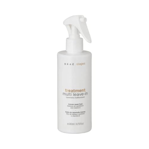 Leave In Conditioner BRAÉ Stages Multi Condicionante - Proteção Térmica, Desembaraçante, Leve, Cheiro de Salão - 260ml