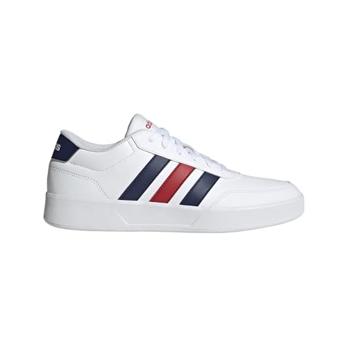 🔥 STARKER PREIS (-47%) adidas Herren Breaknet 3.0 Shoes, FTWR White/Dark Blue/Better Scarlet, 42 EU