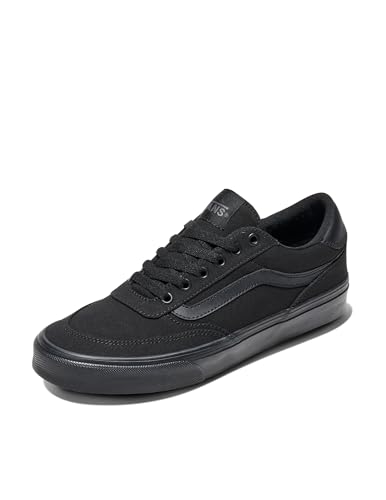 Vans Men's Brooklyn LS Shoe | Low-Top Sneakers for Everyday Wear, Walking, Work & Fashion, Canvas Black/Black, 10