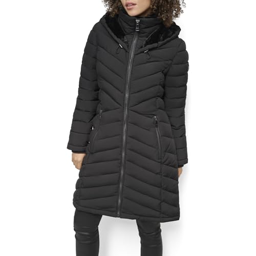 DKNY Women's Outerwear,Black,LARGE