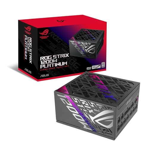 ASUS ROG Strix 1200W Platinum (Fully Modular Power Supply, 80 Plus Platinum Certified, ATX 3.1