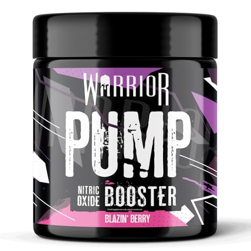 (-19%) Warrior Pump Pre Workout Booster ohne Koffein – Pump Booster Pulver, Non Stim Pre Workout Supplement mit Citrullin-Malat, Glycerol & L-Arginin für maximalen Muskelpump – Blazin Berry