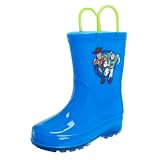 Josmo Boys Girls Character Boots – Waterproof Rubber Rainboots, Blue, 11-12 (Little Kid)