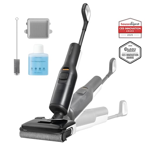 (-42%) roborock F25 LT Nass Trockensauger, 180° Lay-Flat Saugwischer, 20.000 Pa Staubsauger, 90°C 5 Min Hochtemperatur Selbstreinigung & und schnelle Heißlufttrocknung, 60 Min Laufzeit, Wischsauger Kabellos