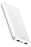 エレコム モバイルバッテリー 10000mAh 15W 3ポート Type-C×1 USB-A×2 microB(入力専用) 機内持ち込み可 PSE技術基準適合 ホワイト EC-C37WH