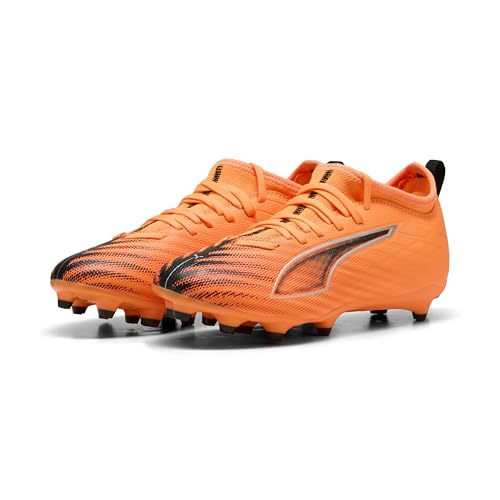 🔥 SELTEN SO GÜNSTIG (-60%) PUMA Unisex Kinder Ultra 6 Match Fg/Ag Jr Fußballschuh, Heat Fire PUMA schwarz Leuchtend rot, 4 UK